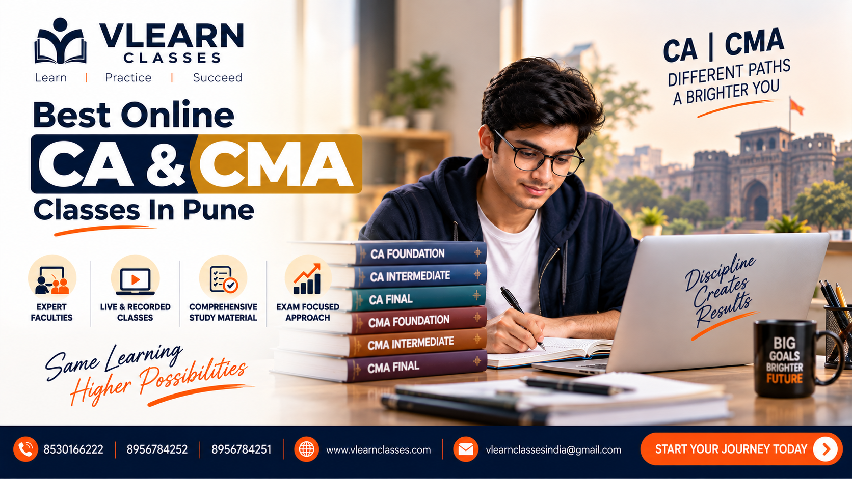 Best Online CA And CMA Classes In Pune – Prepare Smarter With VLearn Classes