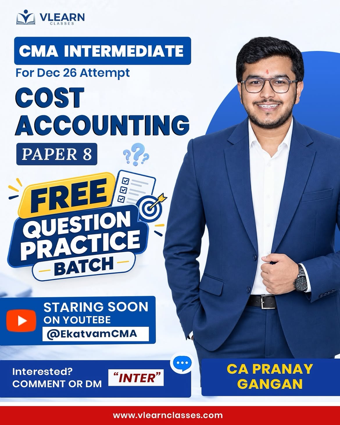 CMA Inter Dec’26 Students!