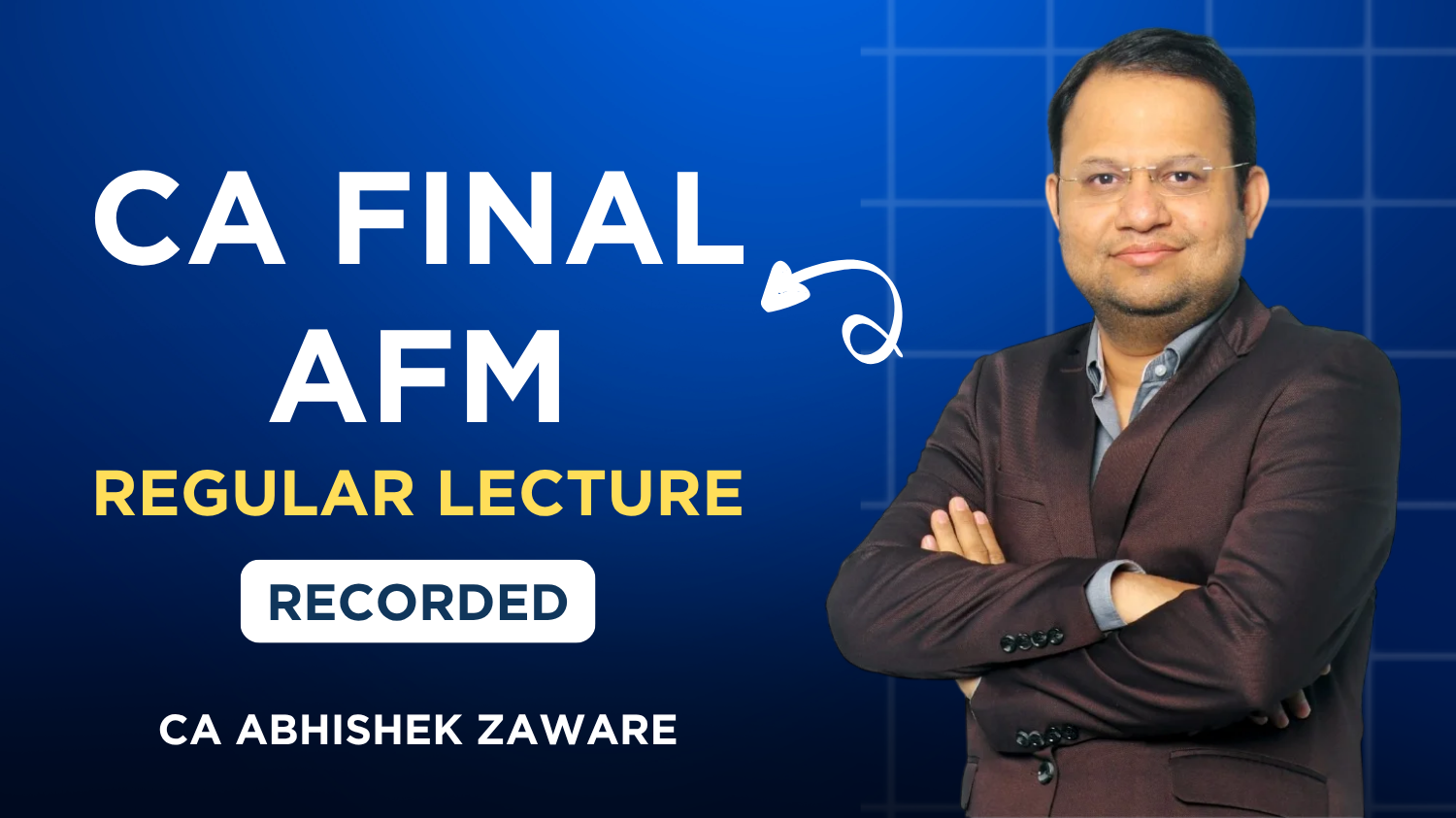 CA Final AFM Regular Batch By CA Vijay Sarda | Nov 26_May_Nov 27