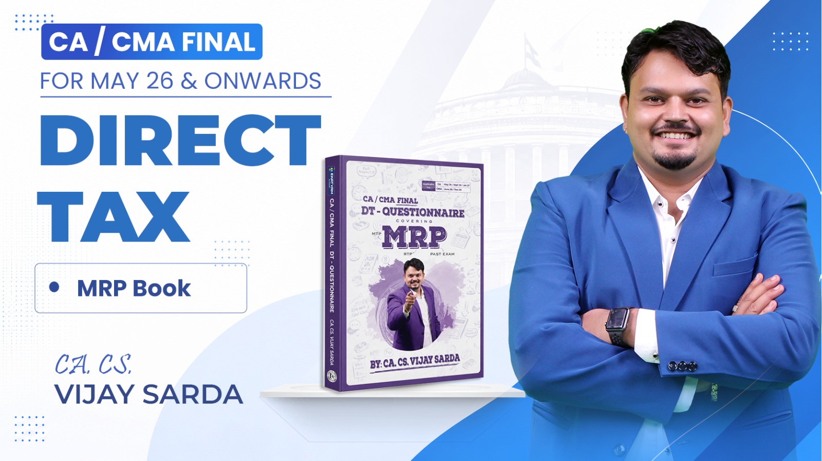 CMA Final Direct Tax MRP Question Book By CA Vijay Sarda | Dec. 26